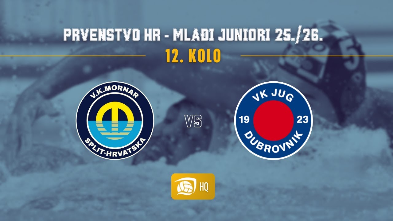 Mornar - Jug Adriatic osiguranje, PH mlađi juniori 25./26., 12. kolo