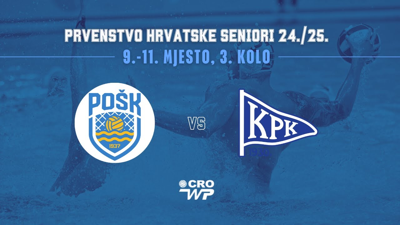 POŠK 1937 - KPK, PH seniori 24./25., razigravanje 9.-11. mjesta - 3. kolo
