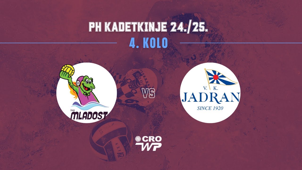 ŽAVK Mladost - Jadran, Finalni turnir PH kadetkinje 24./25.