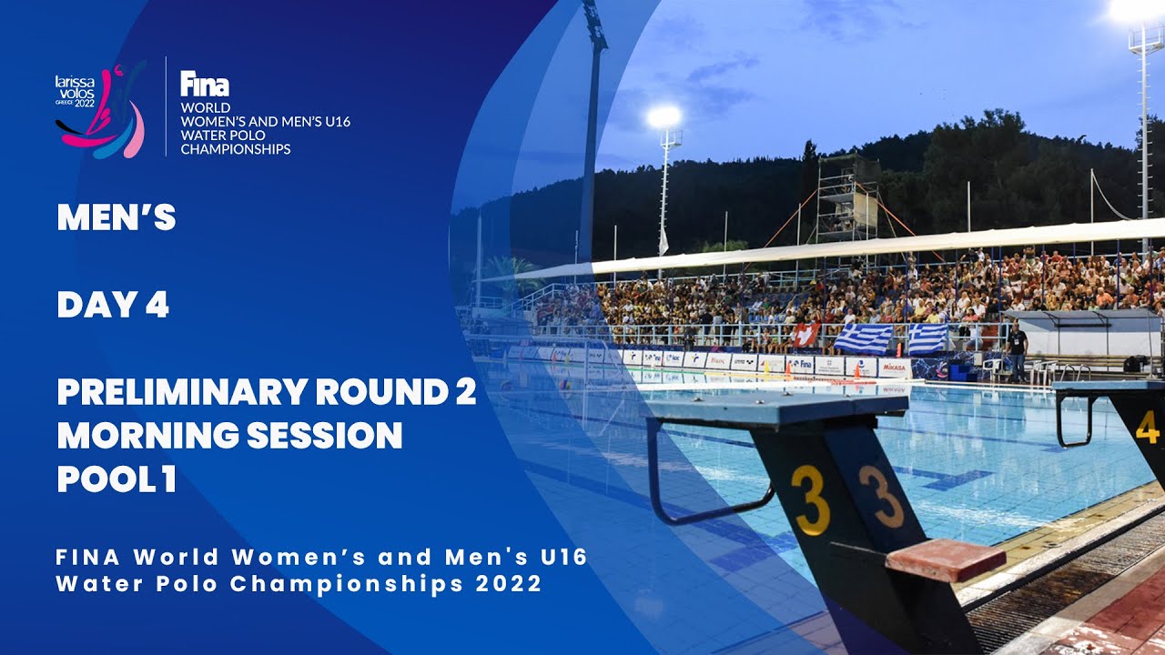 Day 4 PRELIMINARY ROUND 2 | Morning Session | Men's U16 Water Polo Championships 2022 | Pool 1
