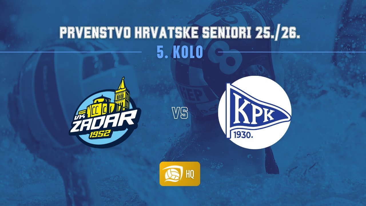 Zadar 1952 - KPK, PH seniori 25./26., 5. kolo