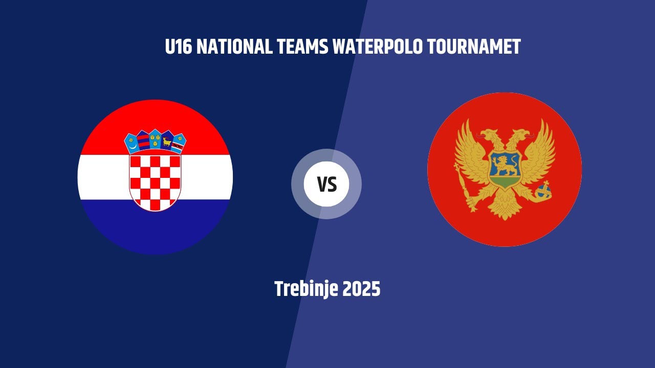 Croatia vs Montenegro - U16 National Teams Waterpolo Tournament - Trebinje 2025